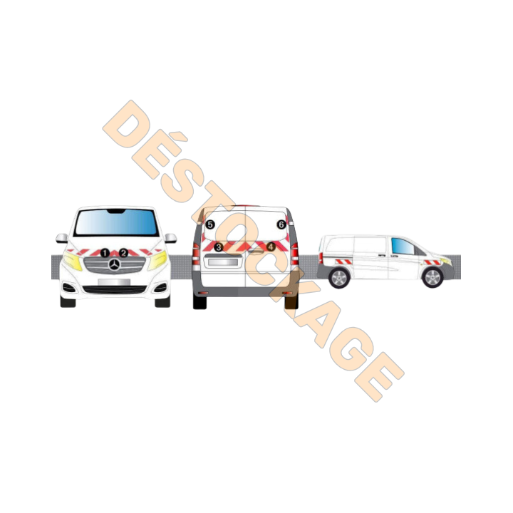 Kit de balisage - Ford Transit Custom (2012-2017) - Classe A