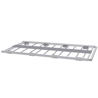 Galerie aluminium pour Volkswagen ID BUZZ 2022+. Galerie plate idéale pour parkings