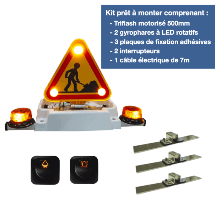 Combiné Triflash LED 500 - kit complet prêt à monter