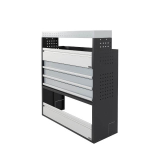 Aménagement PROVAN (gauche ou droite) avec tiroirs pour Opel Vivaro 2014-2019  (photo générique) - vue de côté