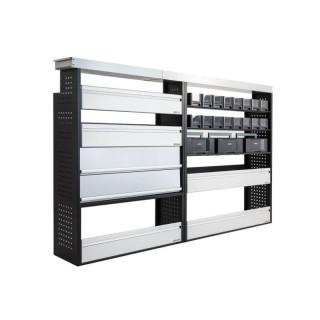 Aménagement PROVAN double (gauche) pour Citroen Jumper 2006+ (photo générique) - vue de côté