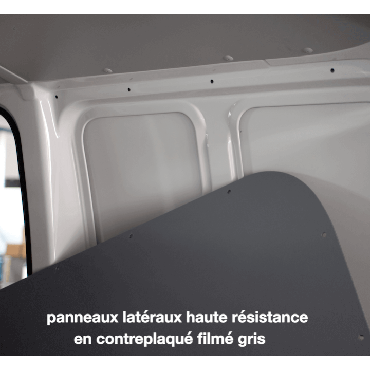 Habillage bois - Ford Transit Connect III - détails protections parois