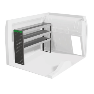 Aménagement pour Volkswagen Caddy 2015-2020 (gauche) vue de face