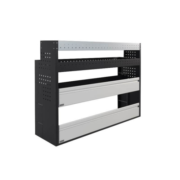 Aménagement PROVAN L1390mm (gauche) pour Nissan Townstar 2021+ - vue de côté Aménagement PROVAN L1390mm (gauche) pour Nissan Townstar 2021+ - vue de côté