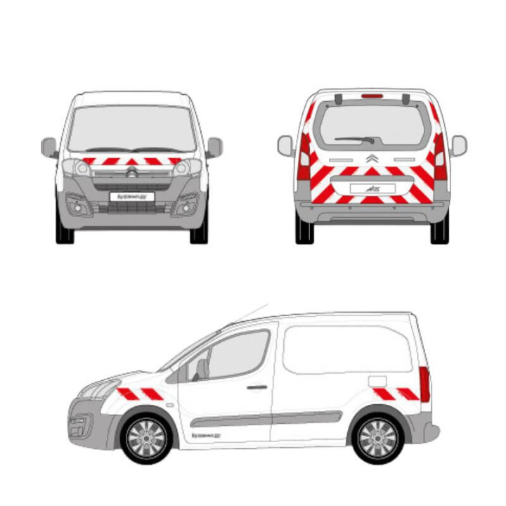 Kit de balisage - Citroen Berlingo II 2015-2018 avec hayon