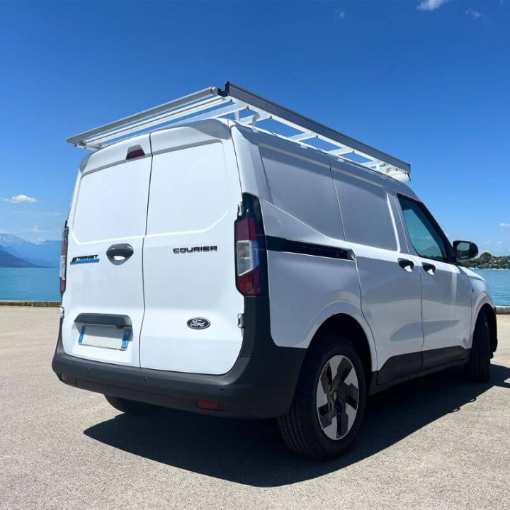 Galerie aluminium pour Ford Courier 2024+ arrière vue rouleau de chargement