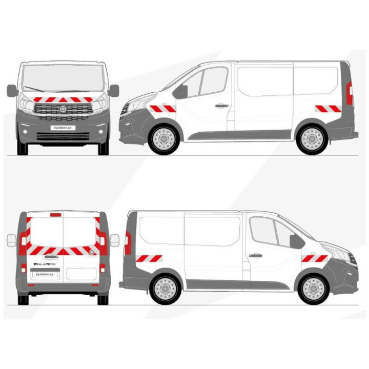 Kit de balisage - Fiat Talento 2016+ avec portes battantes