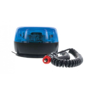 Gyrophare LED bleu double flash - magnétique