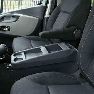 Console centrale pour Volkswagen Transporter - vue installée dans un utilitaire Console centrale pour Volkswagen Transporter - vue installée dans un utilitaire