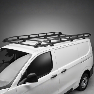 Galerie de toit aluminium noir pour Volkswagen Caddy 4 2015-2020 - photo générique non contractuelle