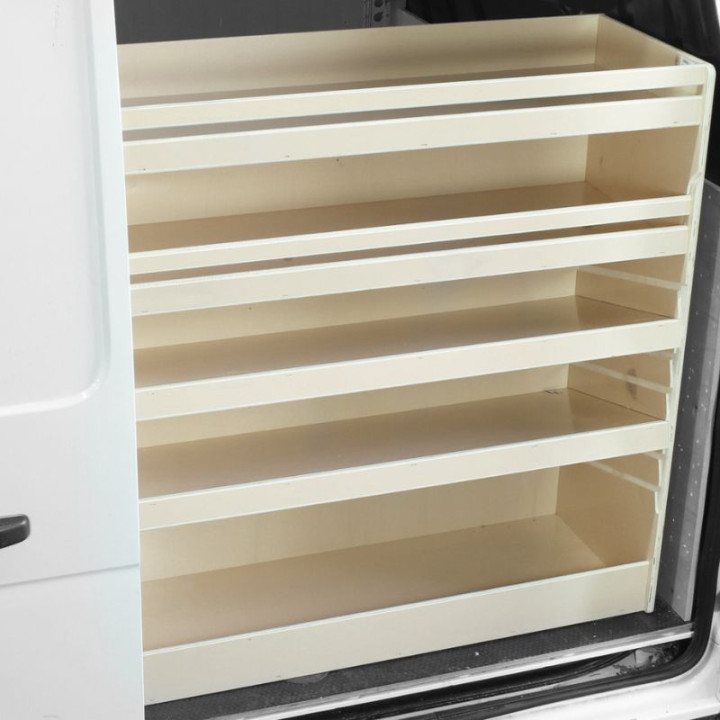 Casier bois utilitaire universel pour Volkswagen Crafter 2017+ - Longueur 1160/1410 mm