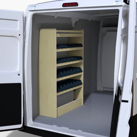 Aménagement bois Renault Master 2010-2024 P400mm avec bacs
