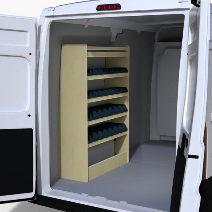 Aménagement bois Renault Master 2010-2024 P400mm avec bacs
