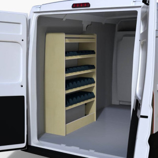Aménagement bois Nissan Interstar 2022-2024 P400mm avec bacs