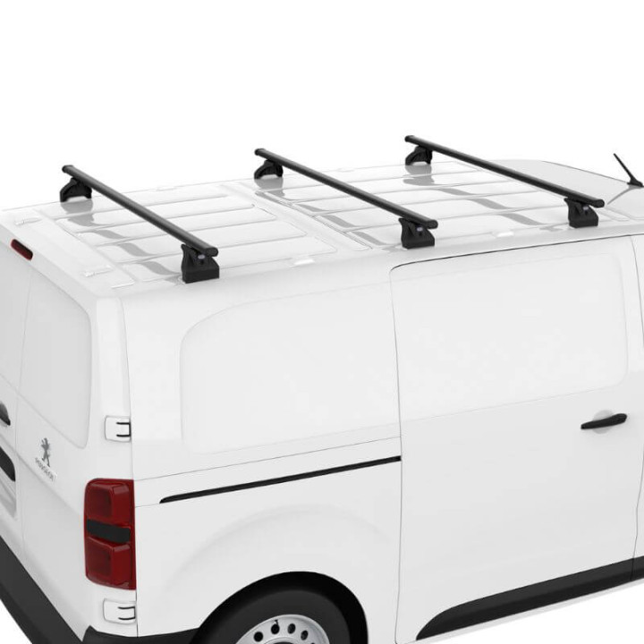 Barres de toit acier Cruz Cargo pour Citroen Jumpy II 2007-2016