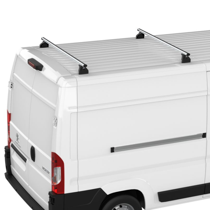 2 barres de toit aluminium gris Cruz pour Fiat Talento 2016-2020