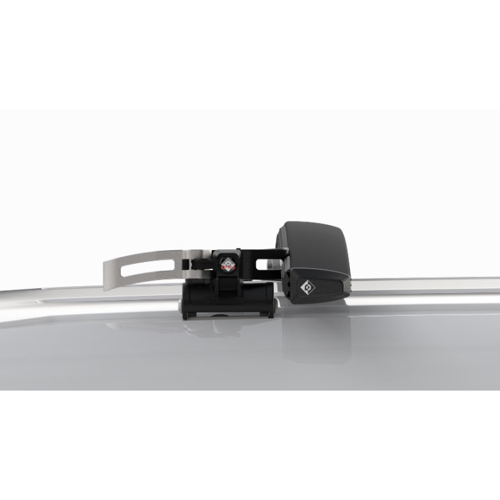 Barres de toit rabattables pour Toyota Proace 2016+ position basse. Photo générique.