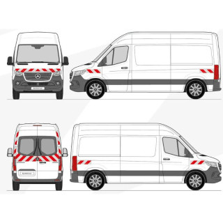 Kit de balisage pour Mercedes eSprinter 2023+