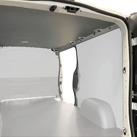 Protection plafond gris pour Citroen e-Berlingo 2021+ Exemple sur Renault Trafic. La découpe sera spécifique à votre modèle