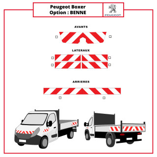 Kit de balisage - Peugeot Boxer II phase 3 Benne 2014+