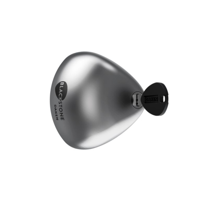 Serrure antivol utilitaire Daken Blackstone Combo triple grise avec clé