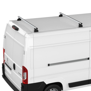 2 barres de toit aluminium gris Cruz pour Volkswagen e-Transporter 2025+