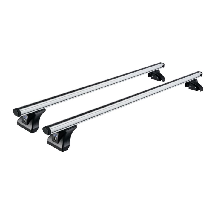 2 barres de toit aluminium gris Cruz pour Volkswagen e-Transporter 2025+