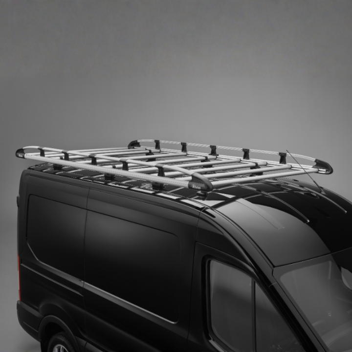 Galerie de toit aluminium gris pour Volkswagen e-Transporter 2025+ - photo générique non contractuelle