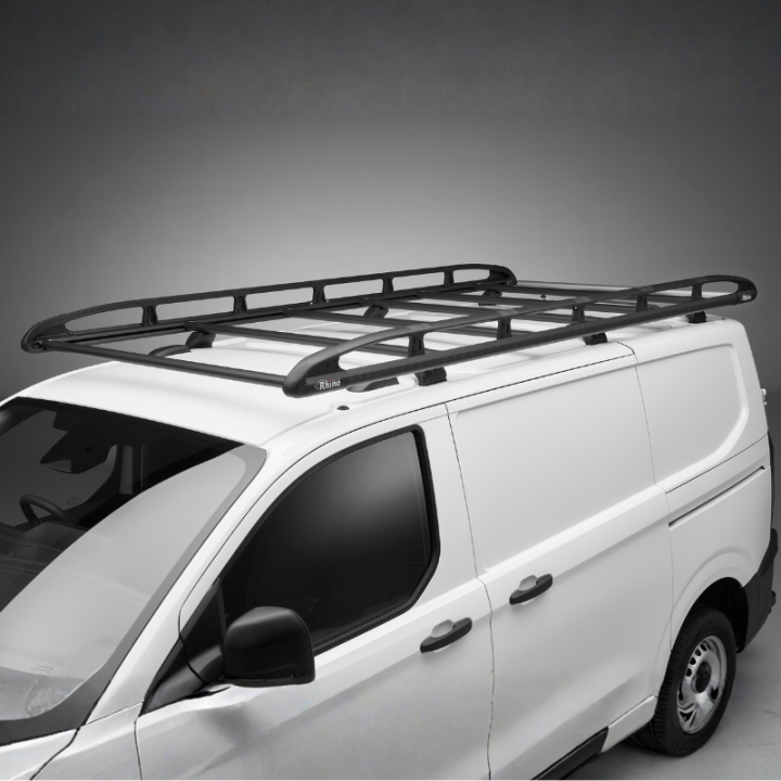 Galerie de toit aluminium noir pour Fiat E-Scudo 2022+ - photo générique non contractuelle
