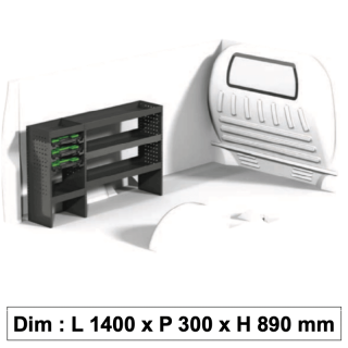 Aménagement métallique ECO7 pour véhicule utilitaire Aménagement métallique ECO7 pour véhicule utilitaire