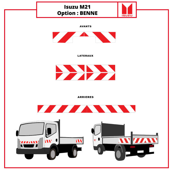 kit de balisage Isuzu M21 Benne