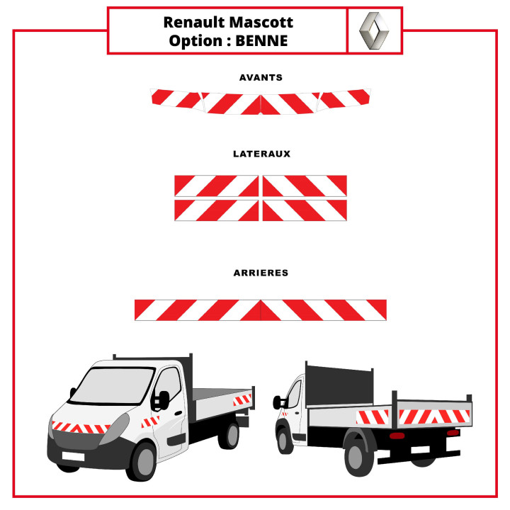 Kit de balisage Renault Mascott Benne