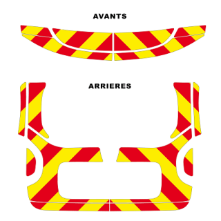 Kit de balisage Jaune/Rouge pour Dacia Duster 1