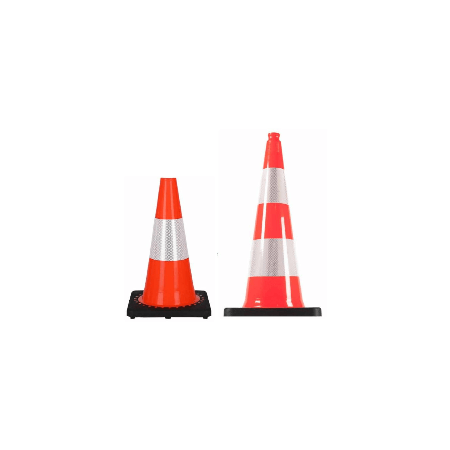 Cône De Signalisation - 50 Cm Rétroréfléchissant - TPE Cône De Signalisation - 50 Cm Rétroréfléchissant - TPE