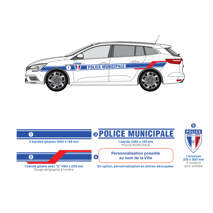 Kit de balisage Police municipale VL