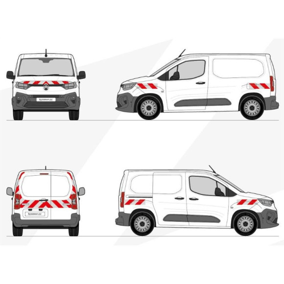 Kit de balisage - Citroen Berlingo 2024+ Bandes adhésives pré-découpés prêtes à poser